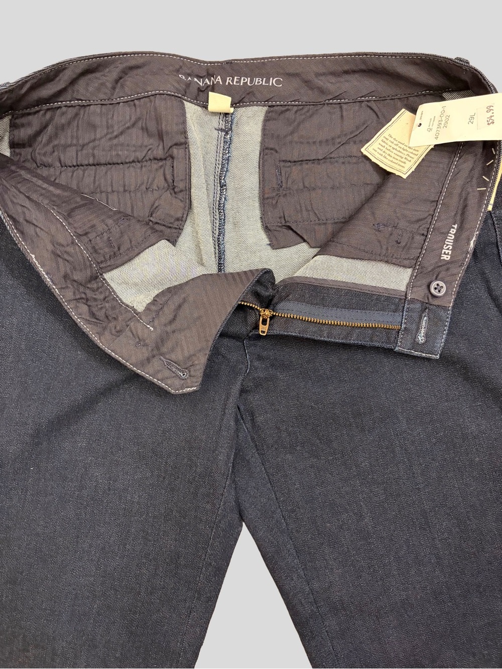 Banana Republic Classic Dark Wash Trouser Jeans Size 29L Long - Picture 4 of 8